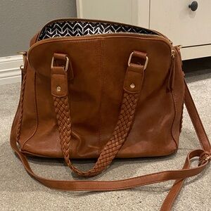 Antik Kraft Tan Leather Shoulder Bag